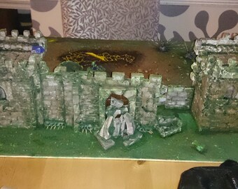 Model Medieval Castle Modified to a WarHammer 40K Theme !?!?