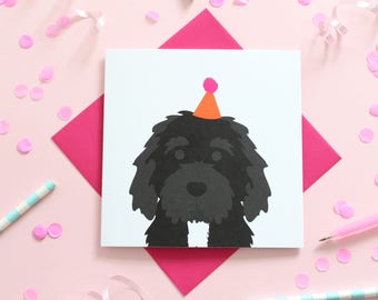 Cockapoo Birthday Card