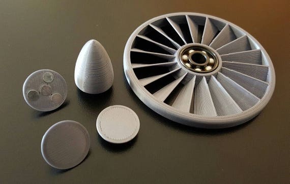 Custom Jet Engine Fid Spinner Turbine Impeller Air Powered