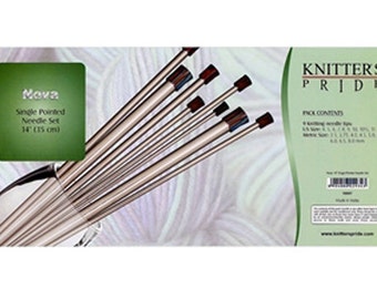 Nova (original) Single Pointed 14" Knitting Needles Set, by Knitter's Pride (#100607)