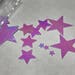 white multi shine star confetti mix , 3 - 17 mm (38)P