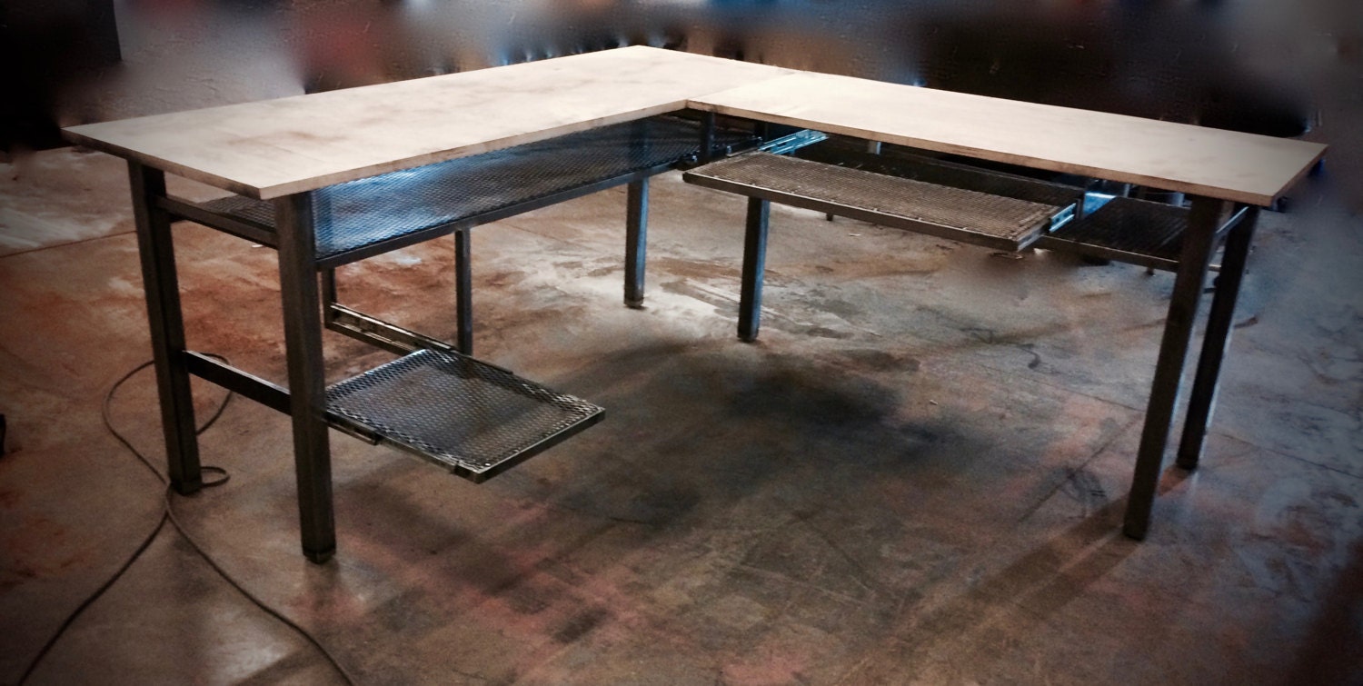 L Desk L Shaped Desk Modern Industrial Desk Computer Desk