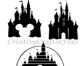 Disney Castle Svg, Cutting File, Disney Castle SVG, Princess Castle SVG, Disney SVG, disney castles svg