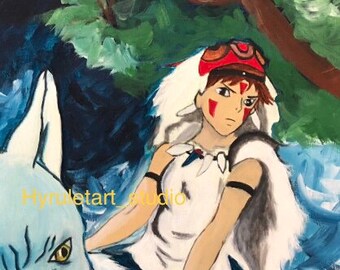 princess mononoke painting