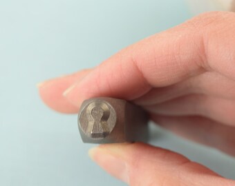 Metal stamp key hole stamp ImpressArt metal stamp 9.5mm