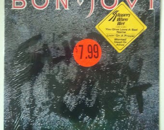 Bon Jovi - Slippery When Wet LP Vinyl Record Album, Mercury - 830 264-1 M-1, Rock, Pop Rock, 1986, Original Pressing