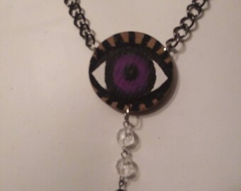 FREE SHIPPING! Handmade evil eye necklace