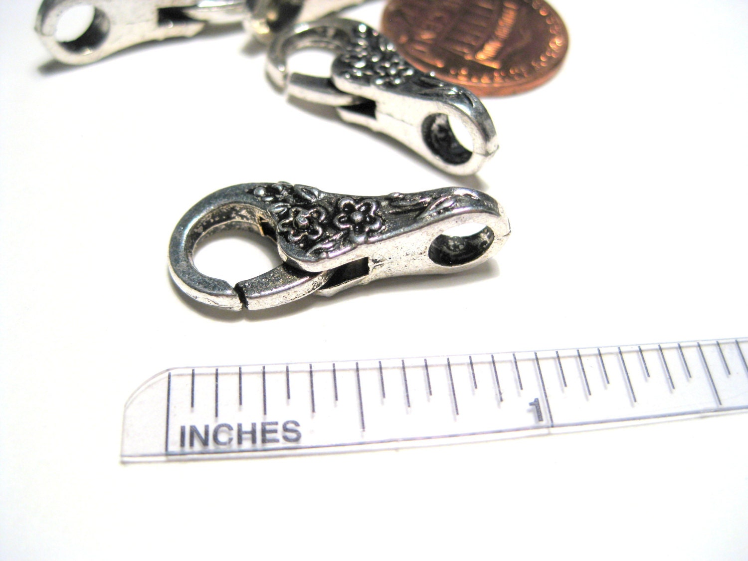 5pcs Antique Silver Large Lobster Claw Clasp 25x11 mm from jzjewelrysupplies on Etsy Studio