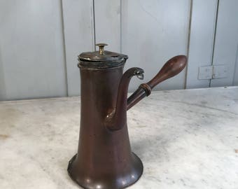 Antique Arts and Crafts copper pouring pot