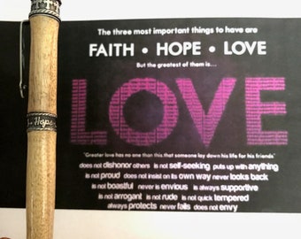 Faith, Hope and Love Twist Pen