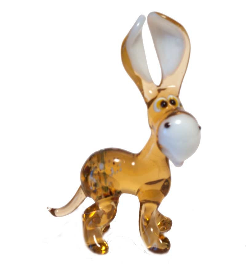 Glass Donkey Art Collectible Figurine