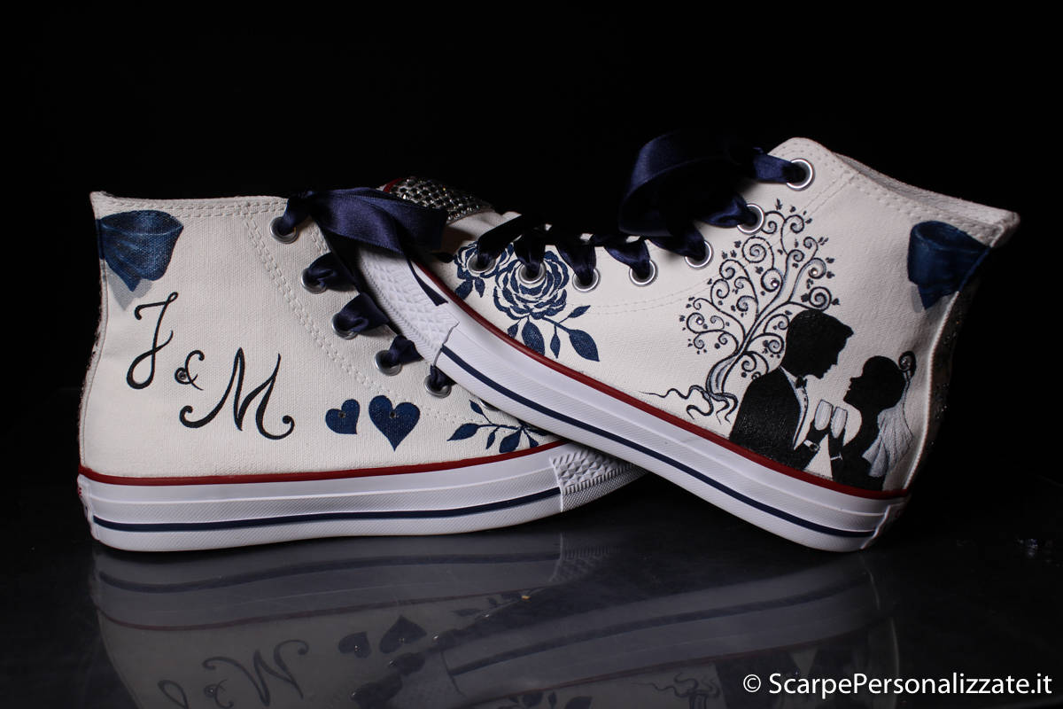 scarpe converse sposa