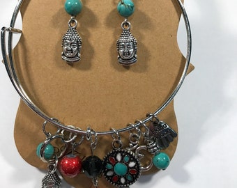 Bangle and Earrings Set