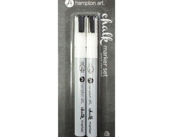 WHITE Chalkboard Markers - QTY 2 - chalkboard - wipeable markers - chalkboard label pen - chalkboard wedding -