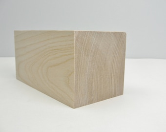 Large wooden rectangle 5" x 2 1/2" x 2 1/2"