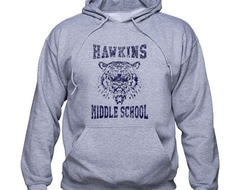 Hawkins Middle School sweatshirt/ Stranger Things hoodie/ Hawkins School pullover/ Stranger Things gift/ jumper/ sweater/ unisex/ (Q231)