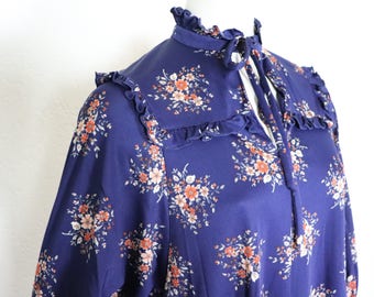 Vintage Dress | Vintage Dress | Floral Dress | 70s Dress | 70s Fashion | Size S | Size S