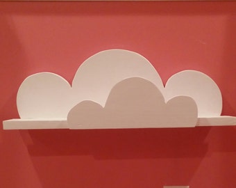 Kid's cloud shelf, kid's book shelf, book shelf, cloud shelf, wooden shelf
