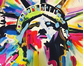 Custom 3x4ft Acrylic and ink on canvas