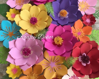 18pc Moana Paper Flowers. Moana Backdrop Moana Paper Flower 7b2