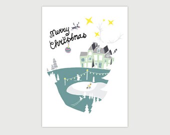 CHRISTMAS CARD ' MERRY CHRISTMAS '-Christmas-Christmas-new year-bestewensen-handlettering