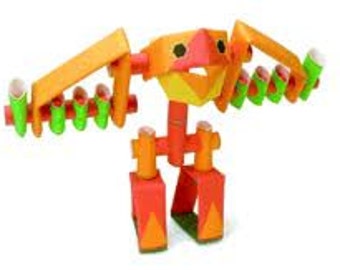 Piperoids - Jet Jonathan robot Unique paper craft robot kit
