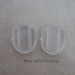 24 clear comfort pads for clip on earclips