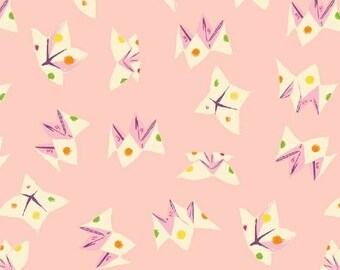 Fortune Teller in Pink Cotton Lawn Fabric from the Sleeping Porch Collection by Heather Ross for Windham Fabrics