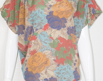Printed 70's Top Designer Vintage
