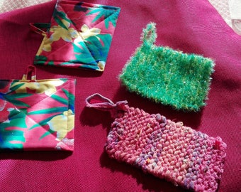Lot tawashi (sponges and paper towel) recycled