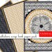 Indian Ethnic prints, Madhubani art, folk art, mustard and gray colour, 3 sheets, digital print downloads