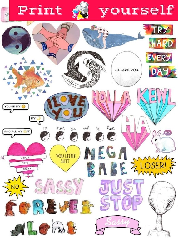 officeworks vinyl paper sticker 111. Set Set Stickers of Mockup printable Tumblr Stickers