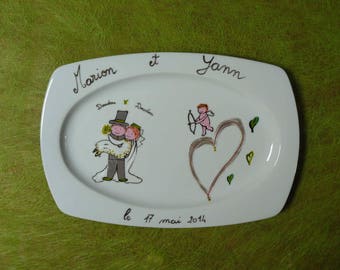 personalized wedding gift: porcelain