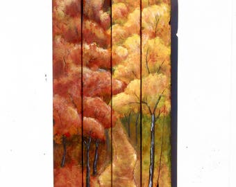 FALL TREE PAINTING,Fall Tree Wall Decor,Fall Tree Wall Art,Fall Decoration,Fall Wall Decor,Fall Decor,Fall Wall Art,Fall Art,Wood Wall Art