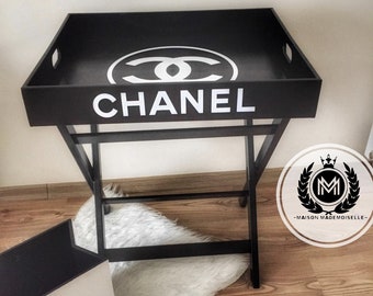 Luxurious CC Butlers Tray Table - Dining Tray with Wooden Foot inspired by a Designer