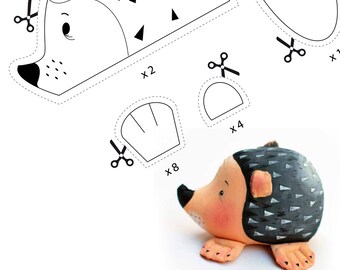 pattern PDF, hedgehog-pincushion, pattern INSTANT DOWNLOAD