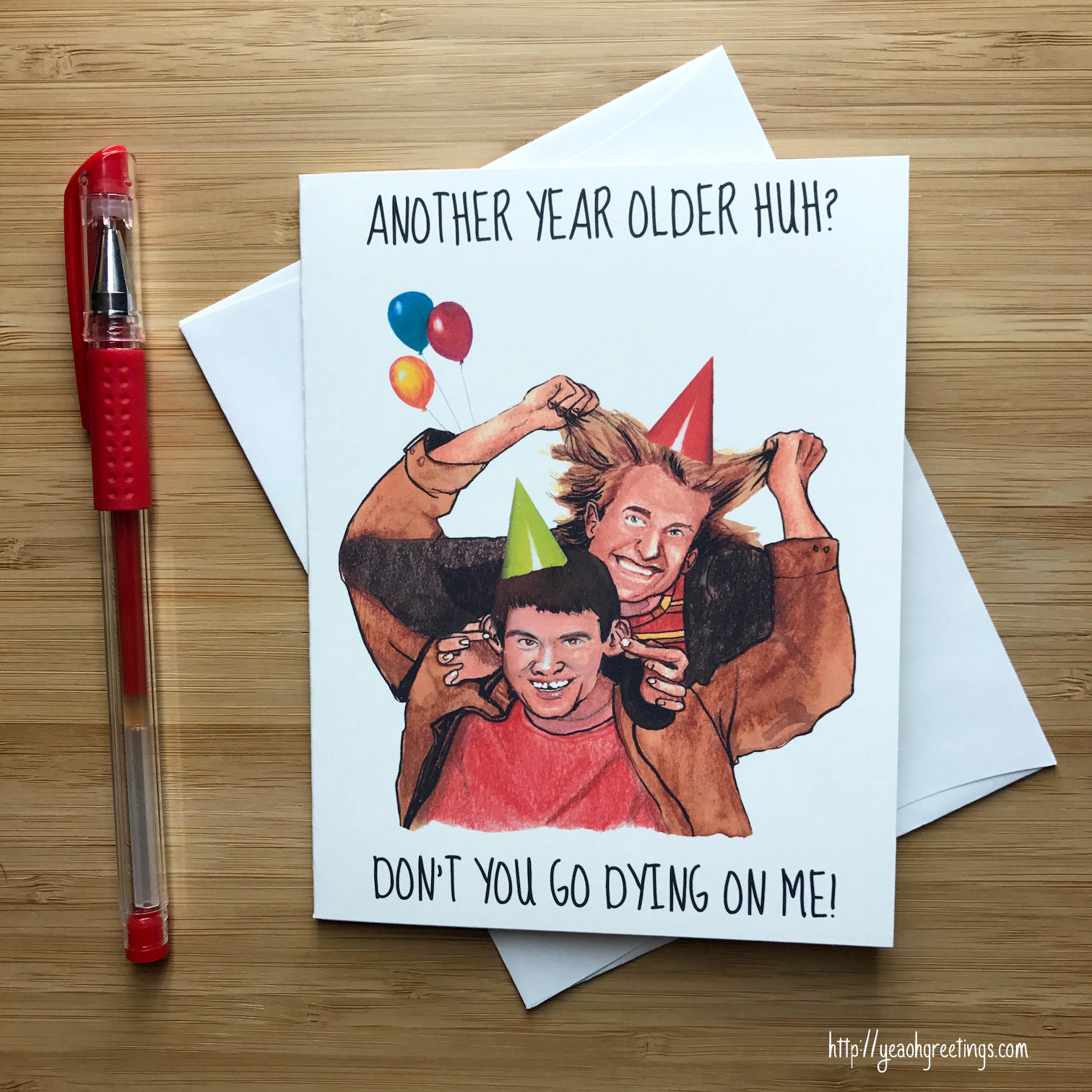 Dumb and Dumber Birthday Card Jim Carrey Funny Birthday