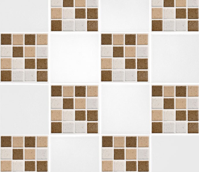 brown mosaic tile transfers 6 x 6 printed