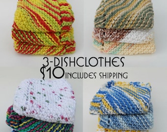 Knit Dish Clothes Set