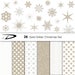 Christmas gold glitter snowflakes clipart-Christmas glitter stars clipart - Frozen, winter clipart - 20 gold glitter clipart - snow