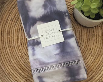 Cloth Napkins-Shibori-Shower Gift-Housewarming gift-everyday napkins-Reusable Napkins-Hand Dyed Napkins-napkins-napkin set of 4-boho decor