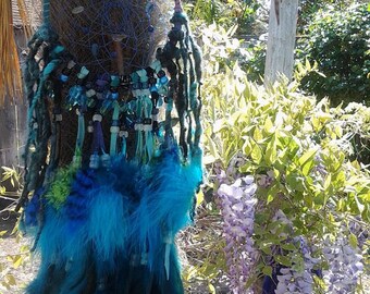 Dreamcatcher Mandala ,native woven,Native American inspired