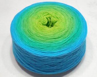Garnet - Extrafine merino cashmere gradient yarn lace weight yarn handdyed yarn 95-98g (3.4oz) - Spring breeze