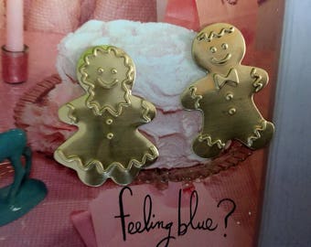 Gingerbread Girl and Boy Ornaments (2 of each)