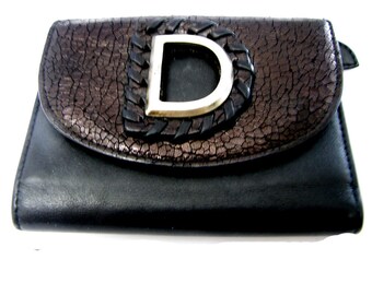 Leaf/leather card holder CHRISTIAN DIOR, vintage