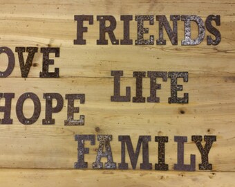 Metal Rustic Letters, Rustic Metal Numbers, DIY Projects, DIY Signs, Teacher Gifts, Custom Address, House Numbers, Steel Numbers