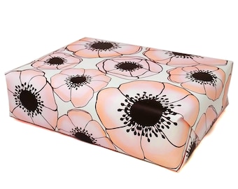 Floral Gift Wrap - Anemone Wrapping Paper in Pink