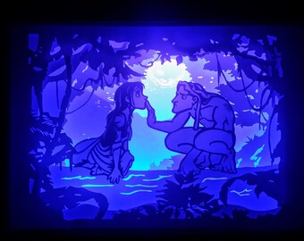 Tarzan - Paper Cutting Light Box Template files