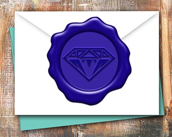 BIG DIAMOND Wax Seal Stamp or Wax Stick Box Set