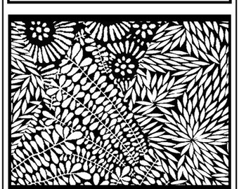 Indian Summer fine art texture stamp by Helen Breil. Unmounted stamp great for polymer clay, resin clay, stamping and embossings